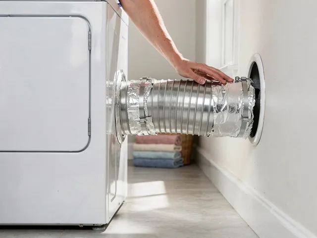 Professional dryer vent hose installation by Valle Vista Dryer Vent Cleaning in Valle Vista